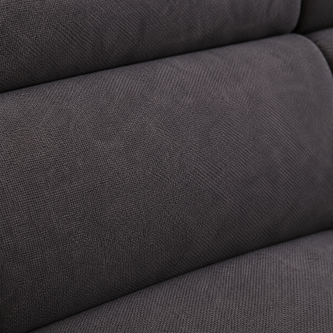Vibe Fabric Upholstered Sectional Sofa Bed with USB Charging Ports &amp; Storage - Grey