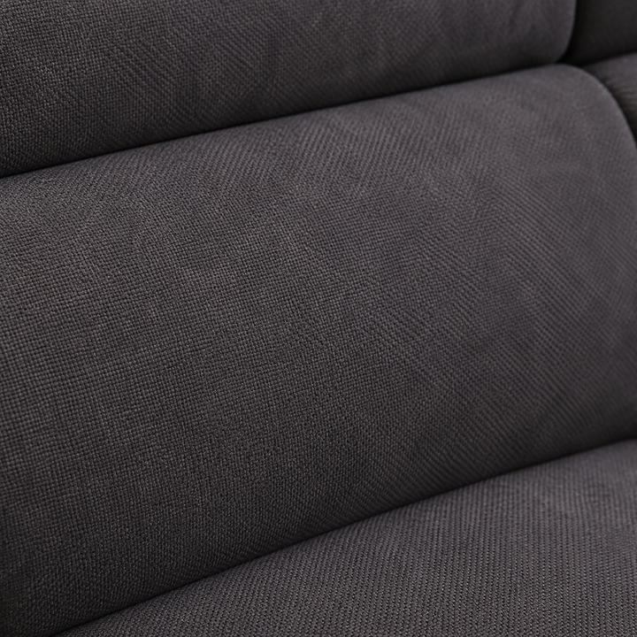 Vibe Fabric Upholstered Sectional Sofa Bed with USB Charging Ports &amp; Storage - Grey