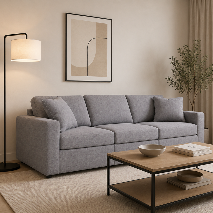 92104S2 Modmax 3-Piece Modular Sofa In Fabric Upholstery - Granite | Signature Design By Ashley