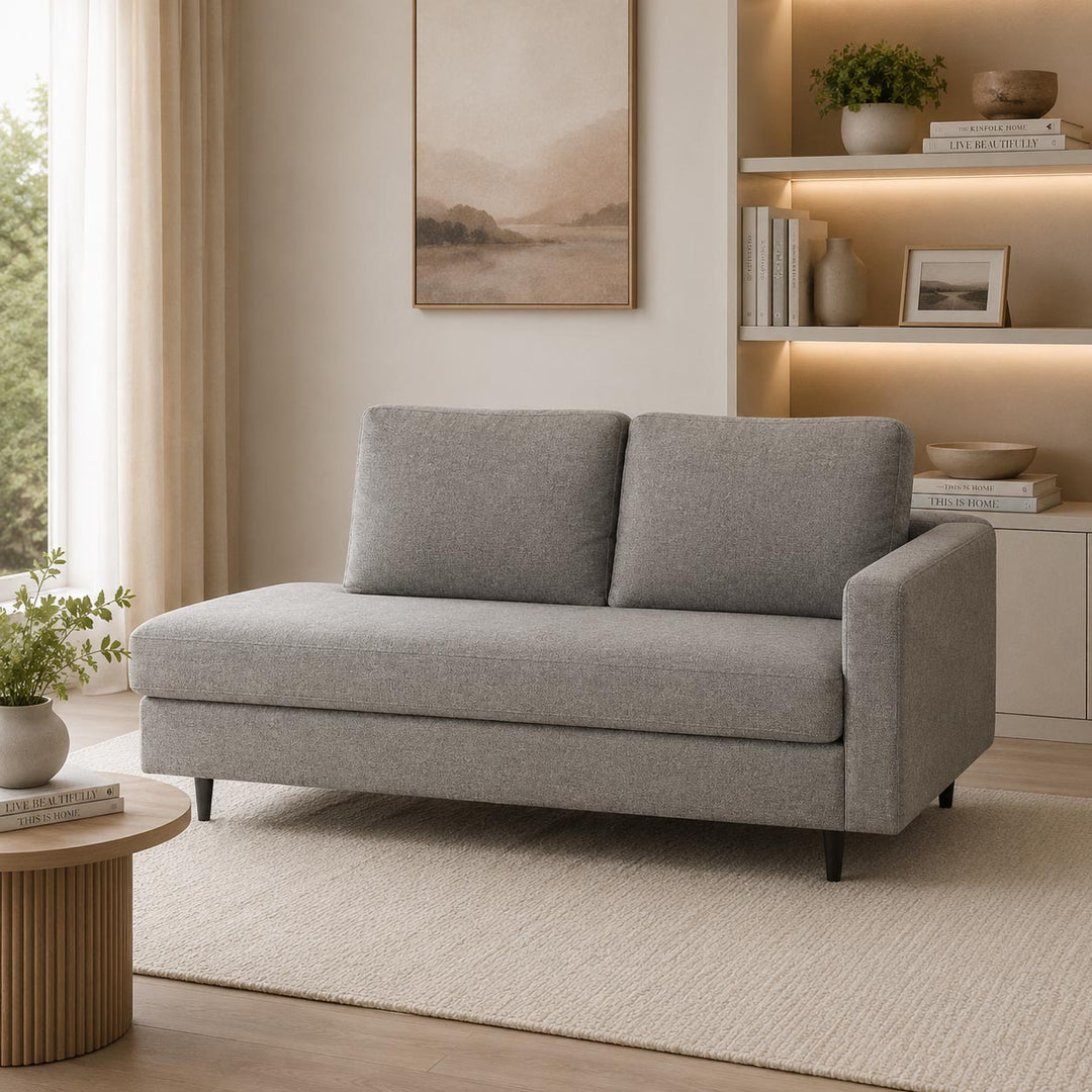 9330317 Lyman RAF Corner Chaise In Fabric Upholstery - Granite | Signature Design By Ashley