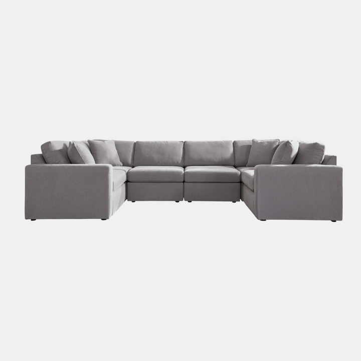 92104S8 Modmax 6-Piece Sectional Sofa In Fabric Upholstery - Granite | Signature Design By Ashley
