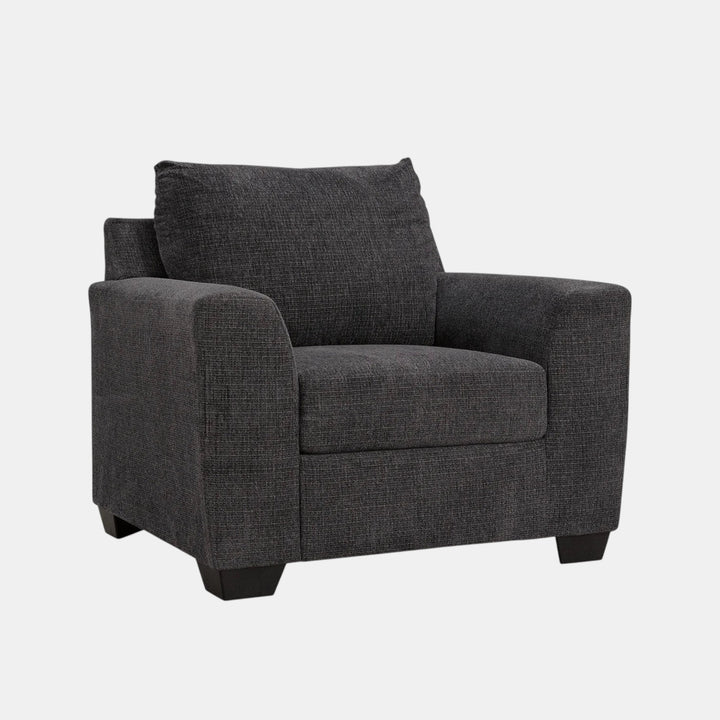 6310120 Loreo Accent Armchair In Fabric Upholstery - Ebony | Benchcraft by Ashley