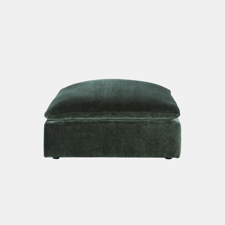 7800108 Carriage View Oversized Accent Ottoman In Fabric Upholstery - Jade | Benchcraft By Ashley