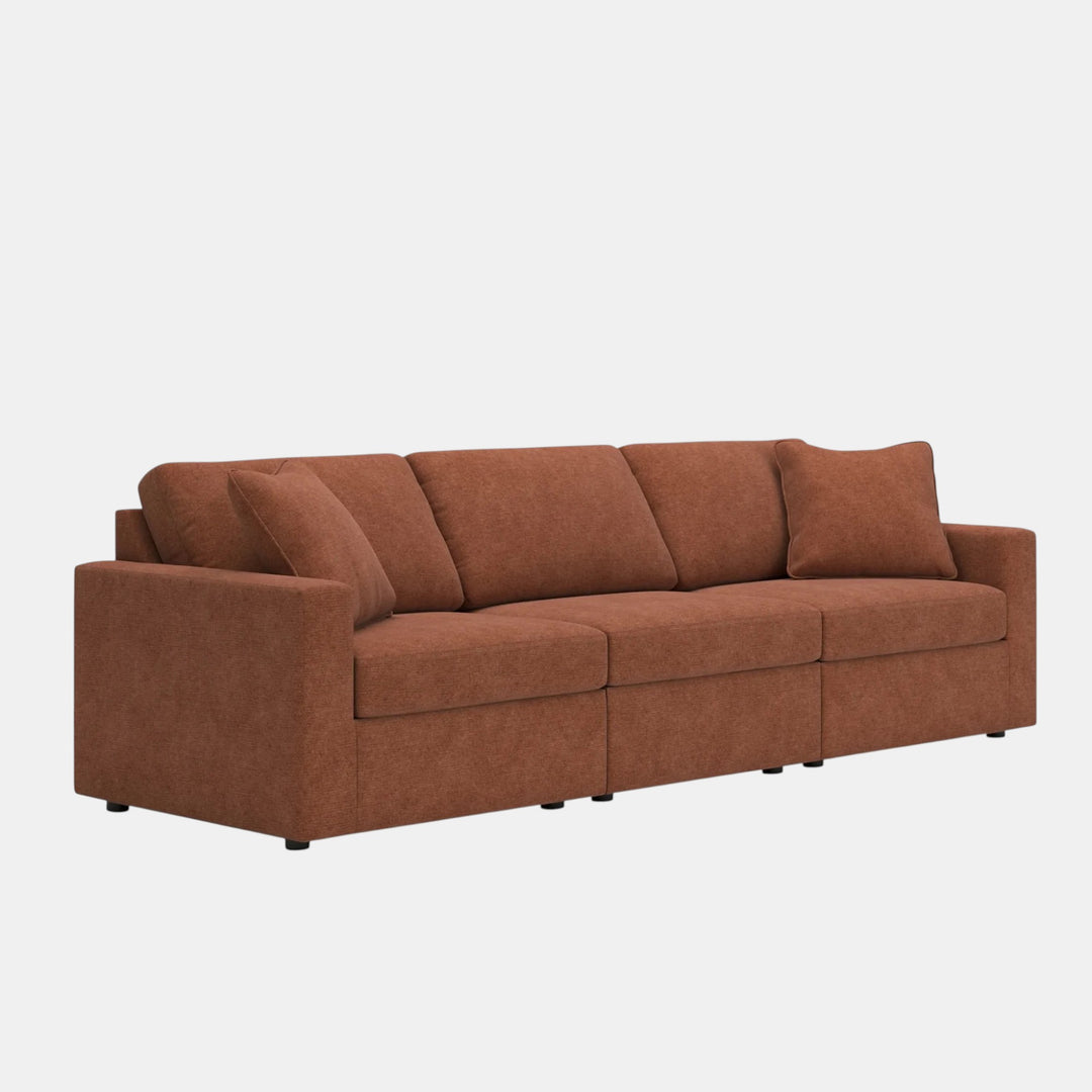92102S2 Modmax 3-Piece Modular Sofa In Fabric Upholstery - Spice | Signature Design By Ashley