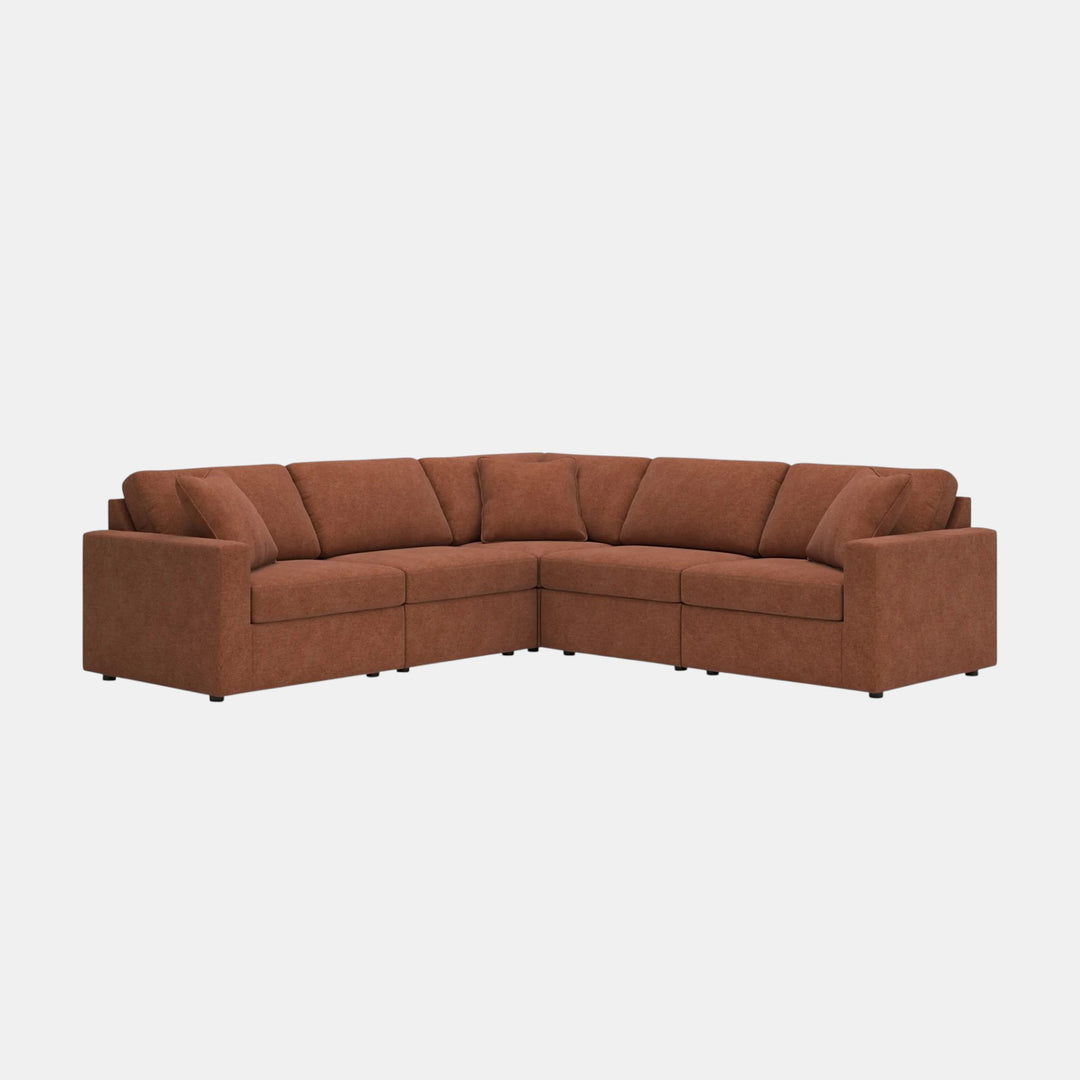 92102S6 Modmax 5-Piece Sectional Sofa In Fabric Upholstery - Spice | Signature Design By Ashley