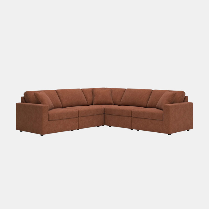 92102S6 Modmax 5-Piece Sectional Sofa In Fabric Upholstery - Spice | Signature Design By Ashley