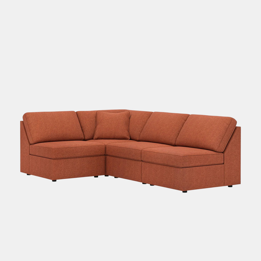 92102S71 Modmax 4-Piece Sectional Sofa In Fabric Upholstery - Spice | Signature Design By Ashley