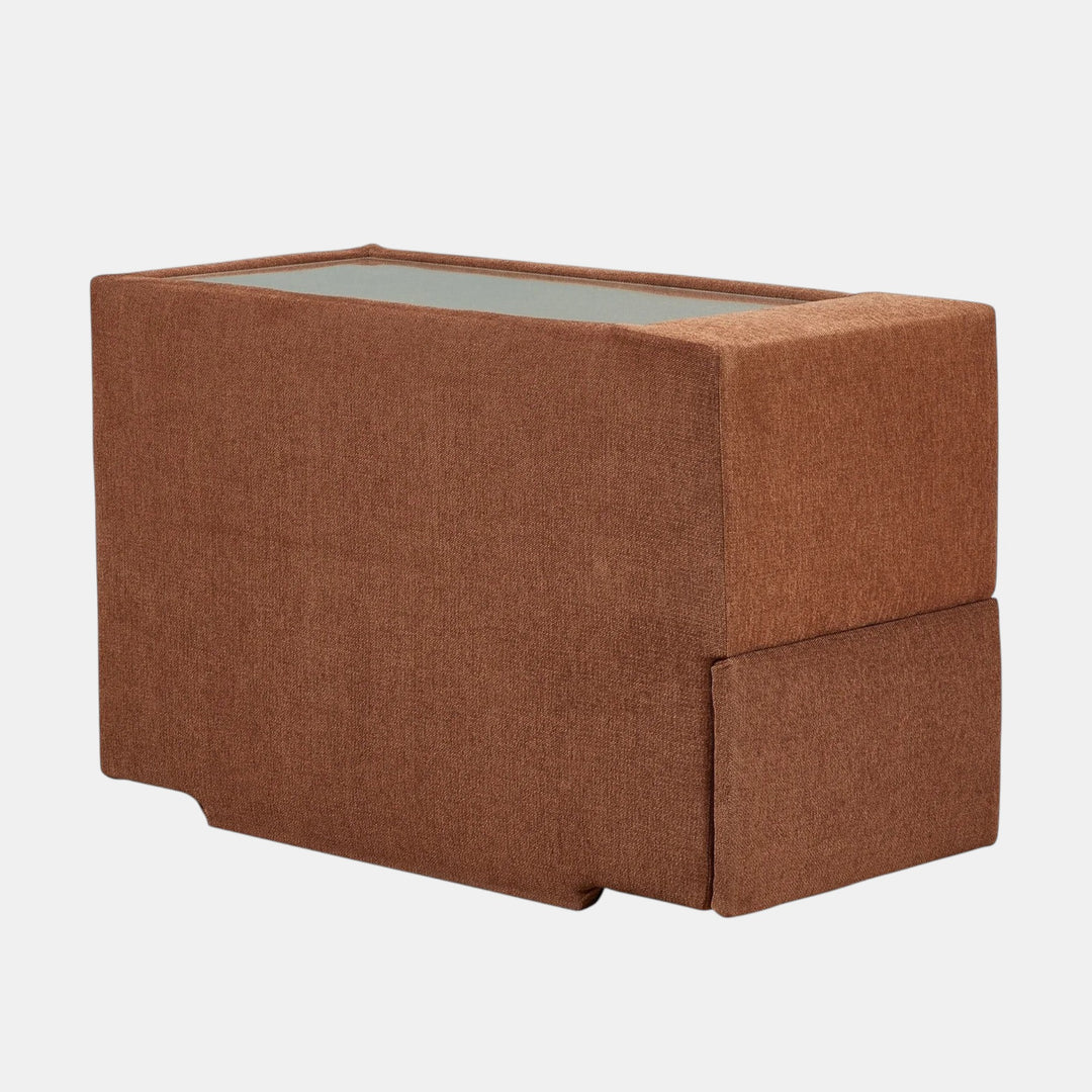 92102S30 Modmax 8-Piece Fabric Sectional Sofa With Storage &amp; Audio System Console - Spice | Signature Design By Ashley