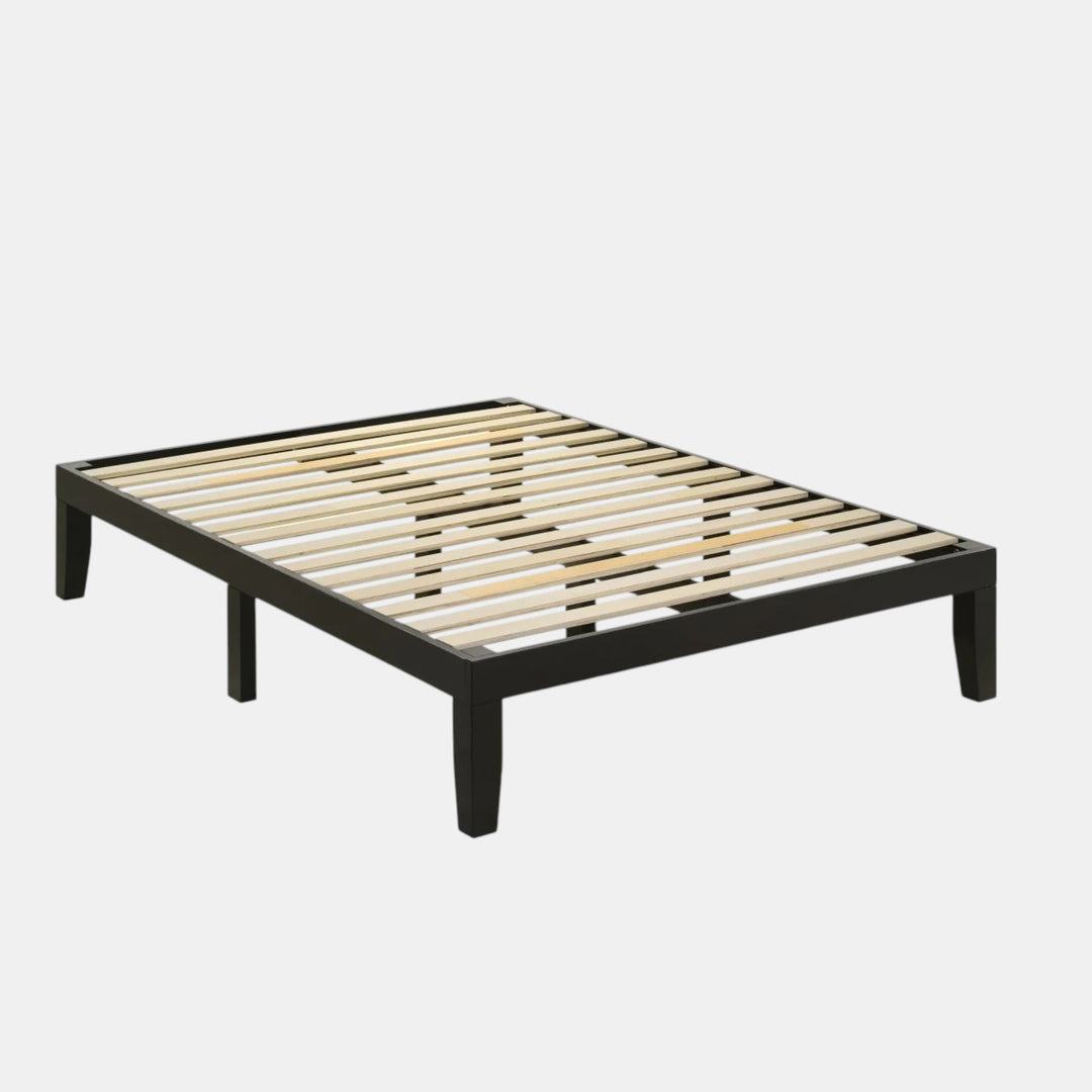 Milo Black Modern Platform Bed Frame