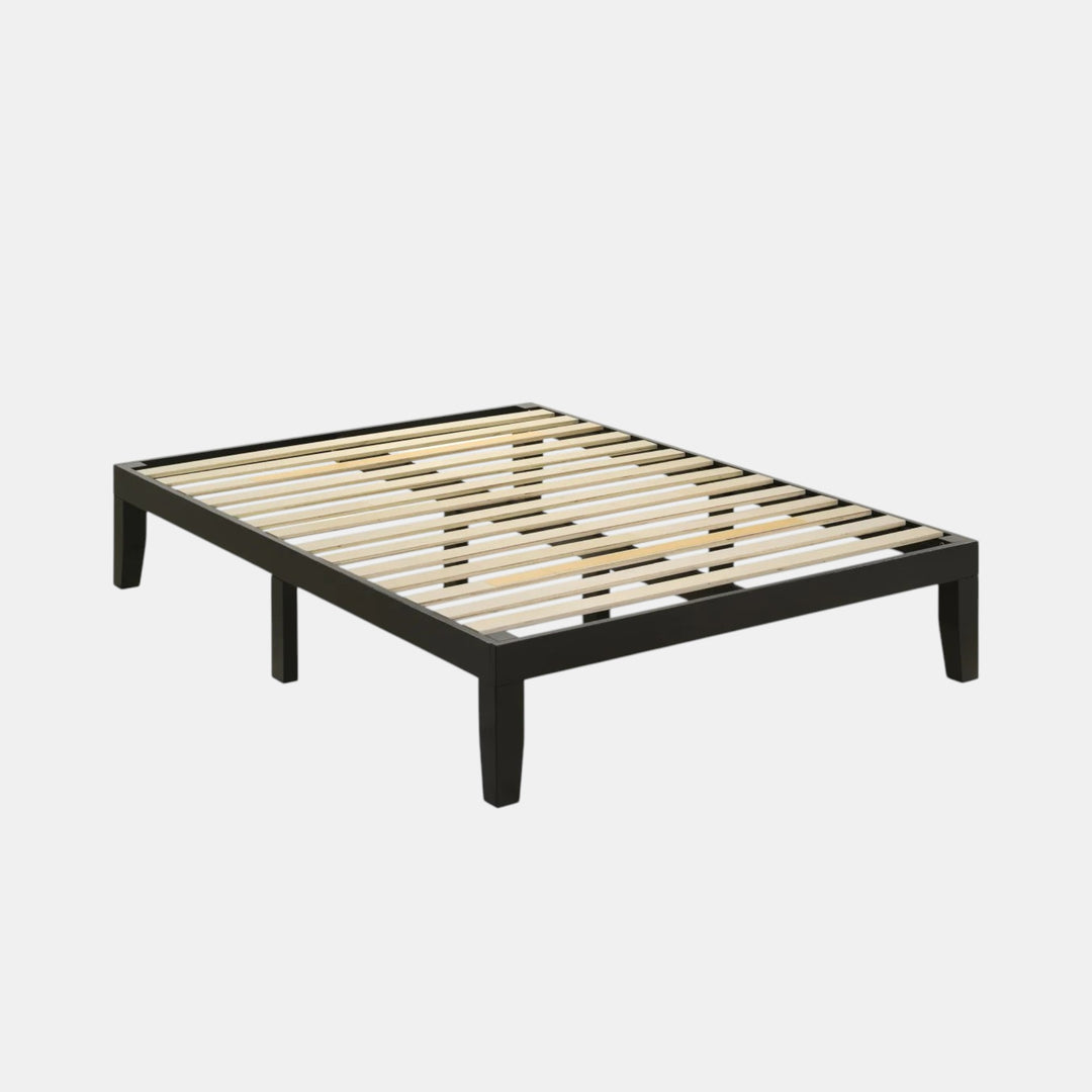 Milo Black Modern Platform Bed Frame