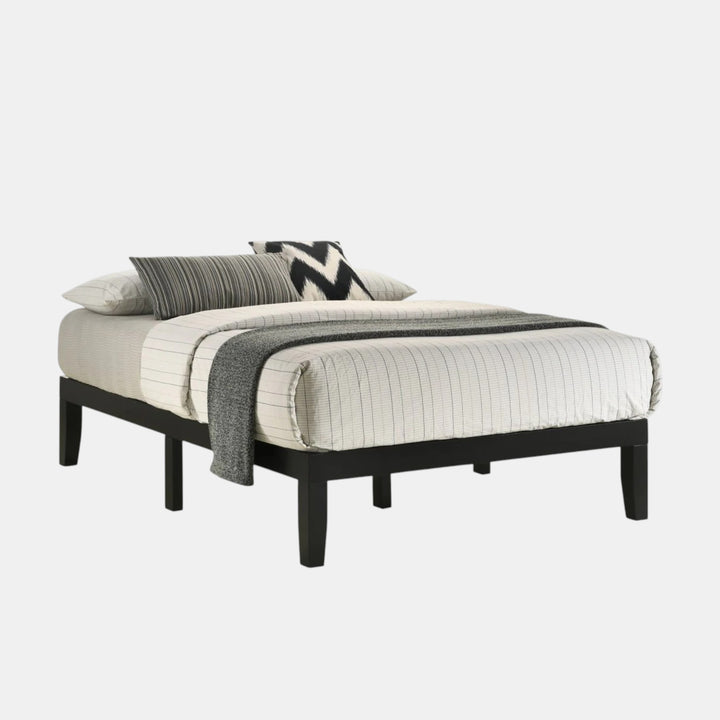 Milo Black Modern Platform Bed Frame