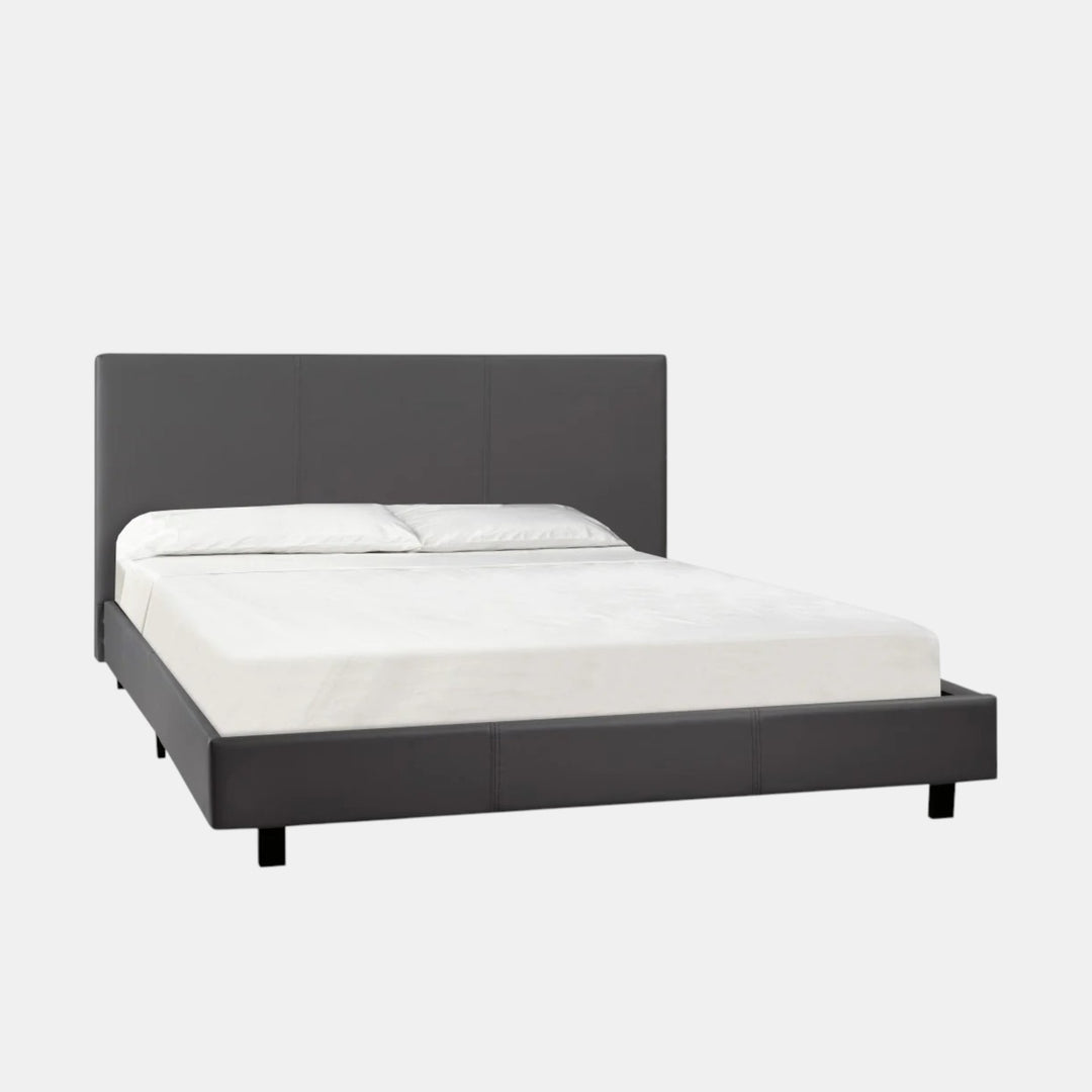 Wendy Grey Platform Bed Frame With Cozy Mattress
