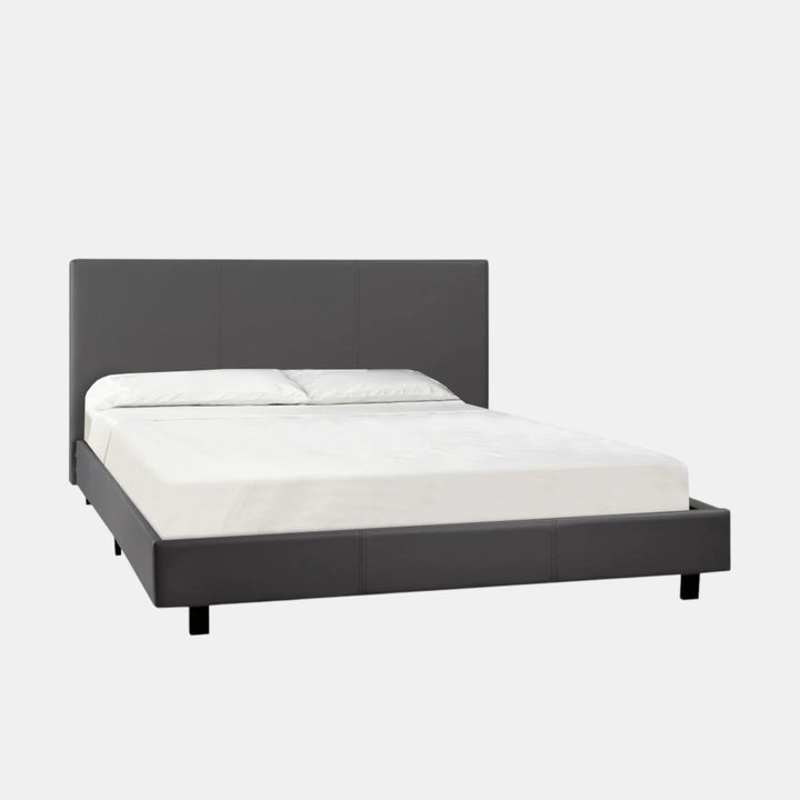 Wendy Grey Platform Bed Frame With Cozy Mattress