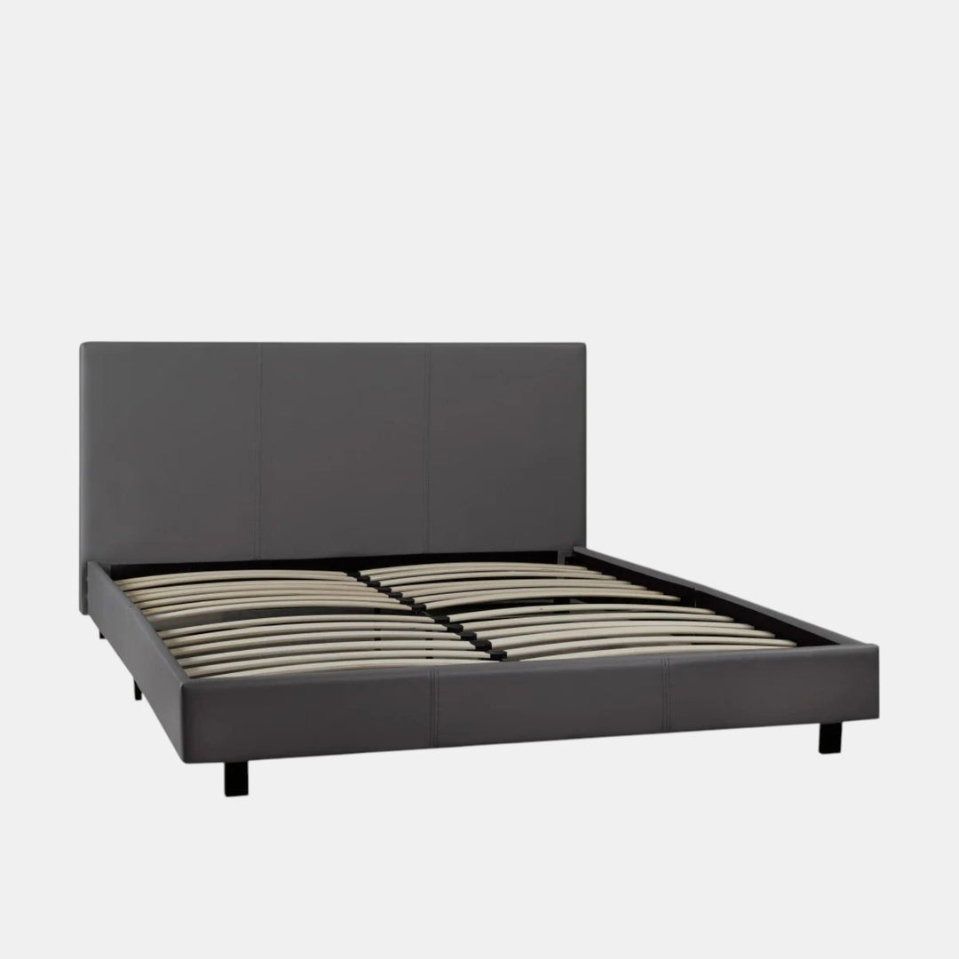 Wendy Grey Platform Bed Frame With Cozy Mattress