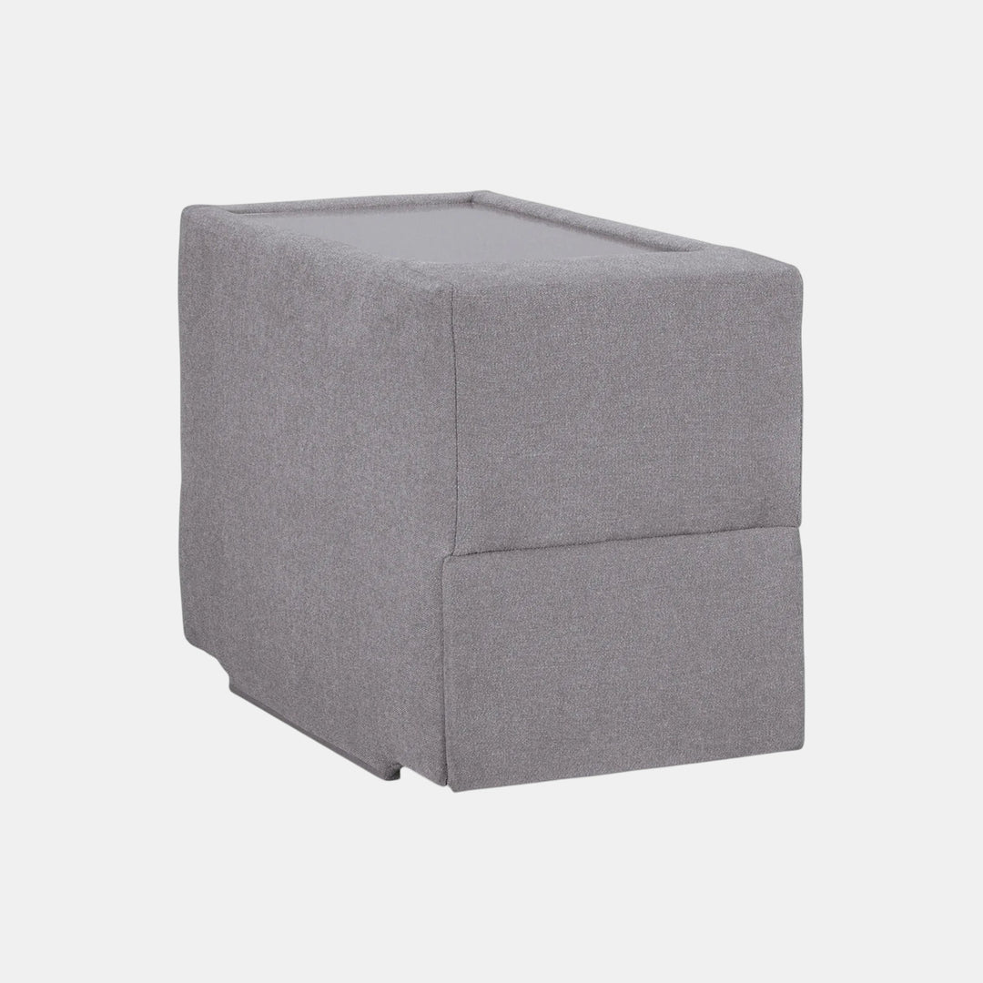 92104S69 Modmax 7-Piece Fabric Sectional Sofa With Storage &amp; Audio System Console - Granite | Signature Design By Ashley