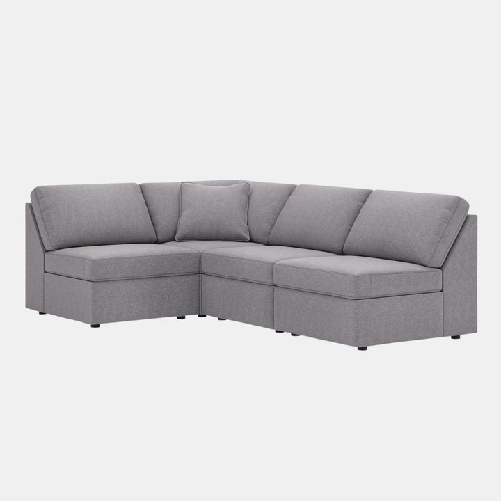 92104S71 Modmax 4-Piece Sectional Sofa In Fabric Upholstery - Granite | Signature Design By Ashley