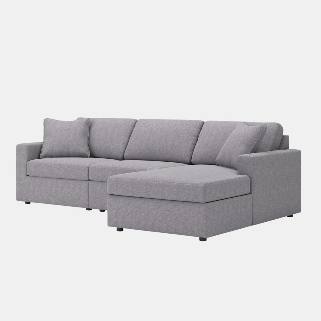 Modmax 3-Piece Fabric Sectional Sofa With Corner Chaise - Granite | Signature Design By Ashley