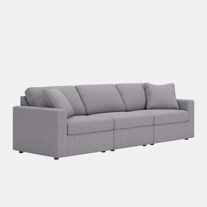 92104S2 Modmax 3-Piece Modular Sofa In Fabric Upholstery - Granite | Signature Design By Ashley