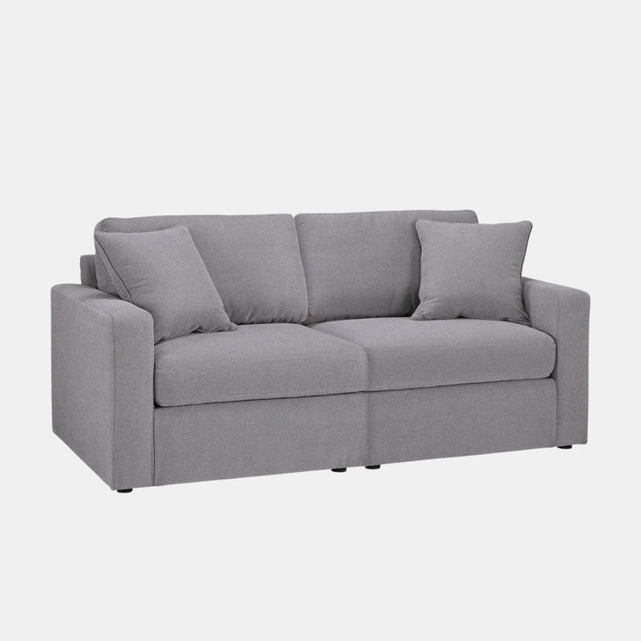 92104S1 Modmax 2-Piece Modular Loveseat In Fabric Upholstery - Granite | Signature Design By Ashley