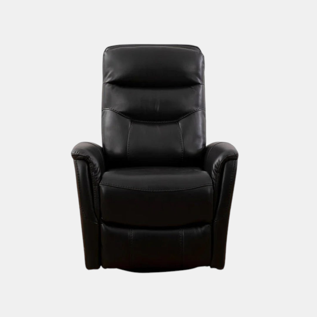 Mufin Black Power Recliner Chair With PU Leather Upholstery