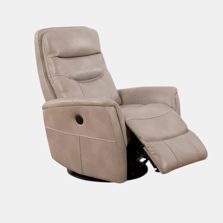 Mufin Stone Power Recliner Chair With PU Leather Upholstery