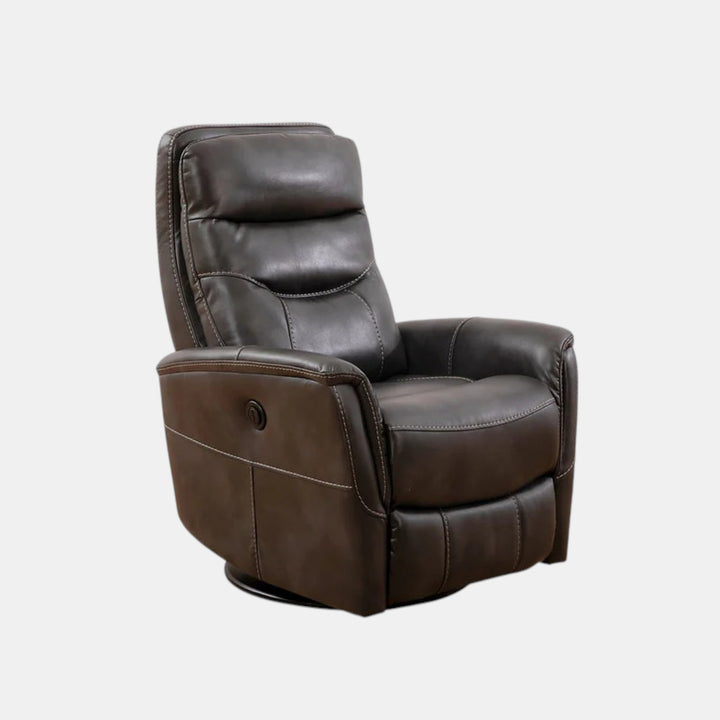 Mufin Dark Grey Power Recliner Chair With PU Leather Upholstery