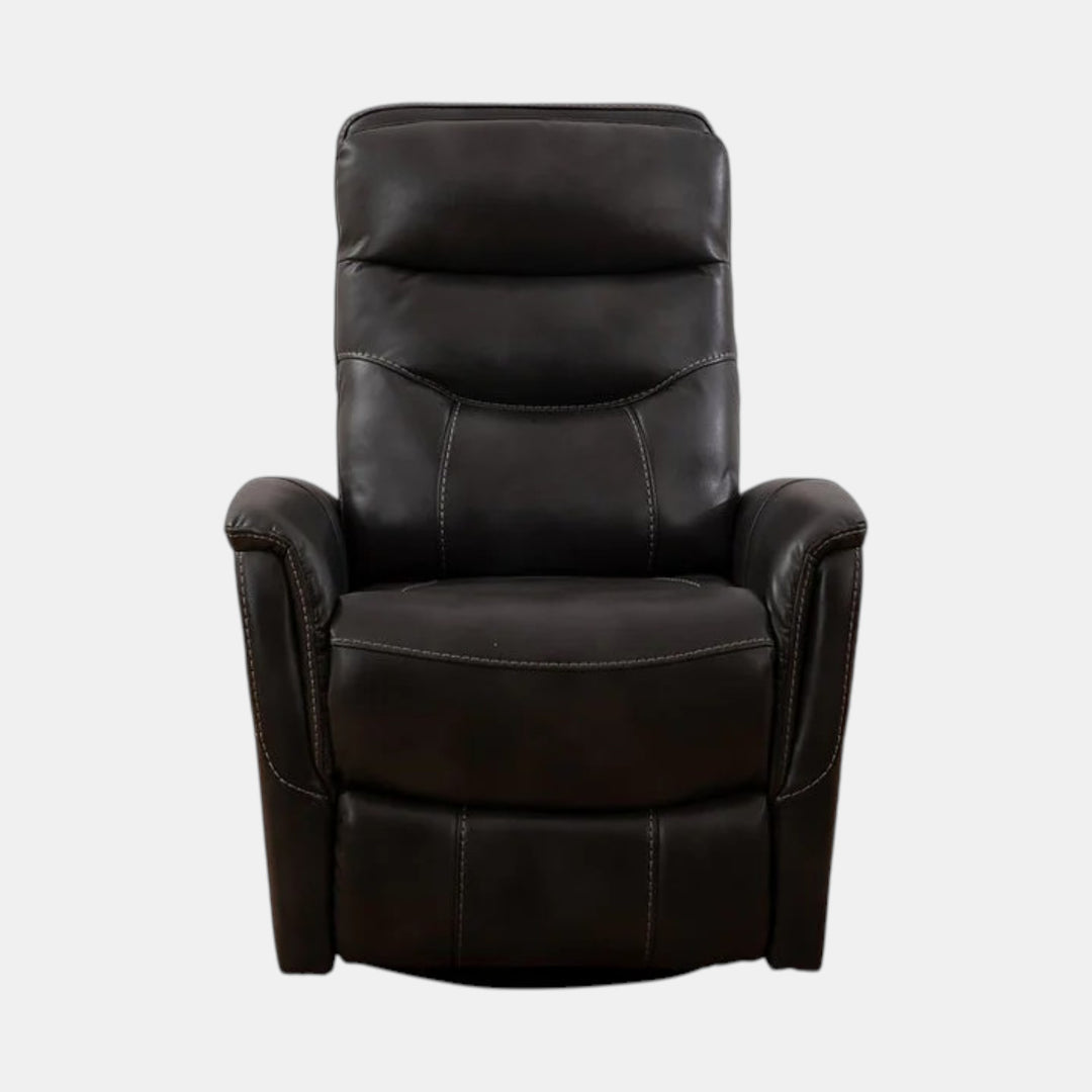 Mufin Dark Grey Power Recliner Chair With PU Leather Upholstery