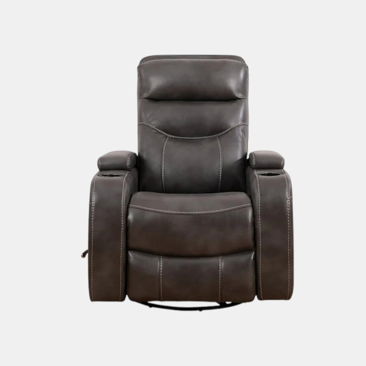 Emery Grey Manual Recliner Chair With PU Leather