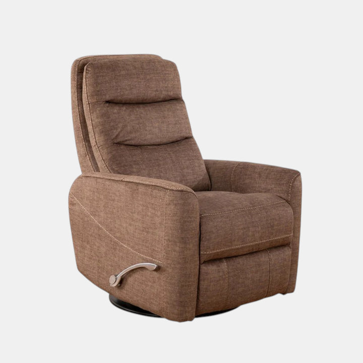 Gianna Chocolate Manual Recliner Chair With Fabric Upholstery