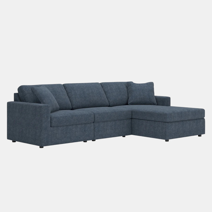 Modmax 3-Piece Fabric Sectional Sofa With Corner Chaise - Ink | Signature Design By Ashley