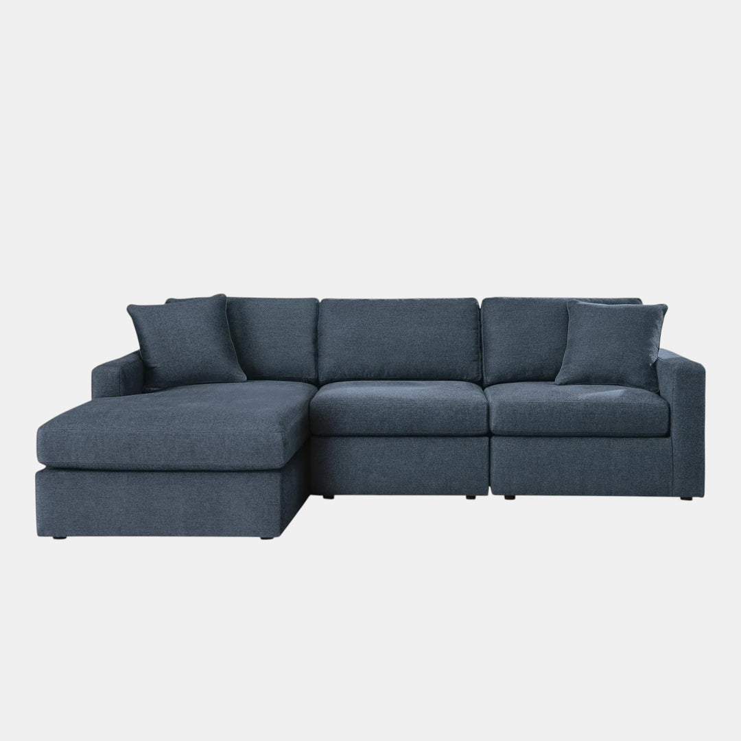 Modmax 3-Piece Fabric Sectional Sofa With Corner Chaise - Ink | Signature Design By Ashley