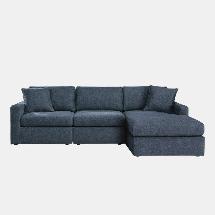 Modmax 3-Piece Fabric Sectional Sofa With Corner Chaise - Ink | Signature Design By Ashley