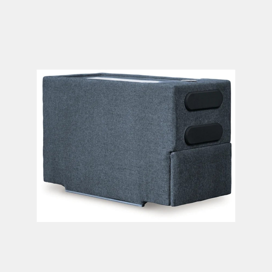 92121S30 Modmax 8-Piece Fabric Sectional Sofa With Storage &amp; Audio System Console - Ink | Signature Design By Ashley