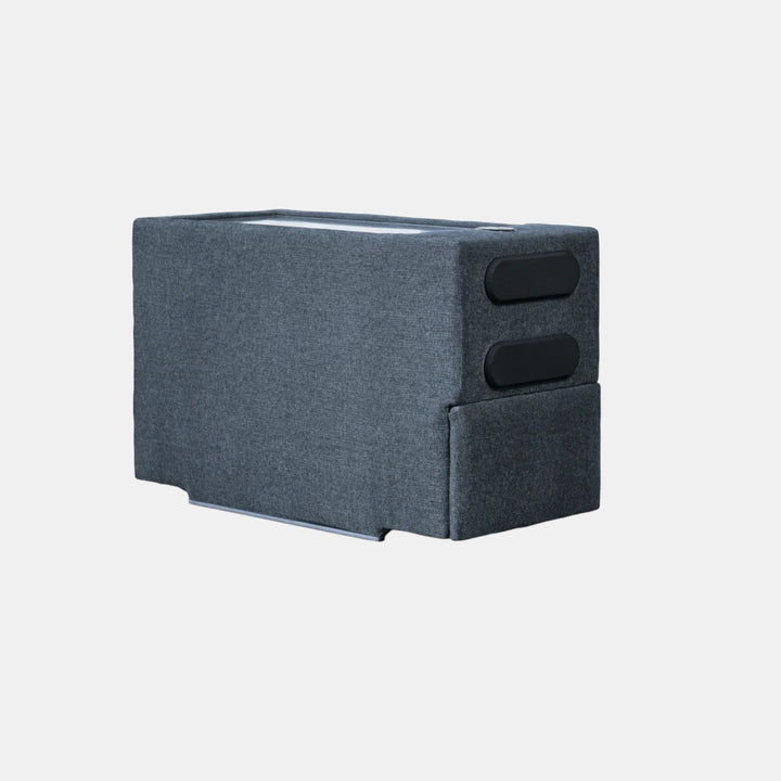 92121S13 Modmax 3-Piece Fabric Modular Loveseat With Audio System Console - Ink | Signature Design By Ashley