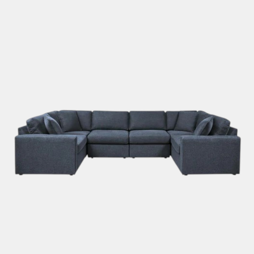 92121S8 Modmax 6-Piece Sectional Sofa In Fabric Upholstery - Ink | Signature Design By Ashley