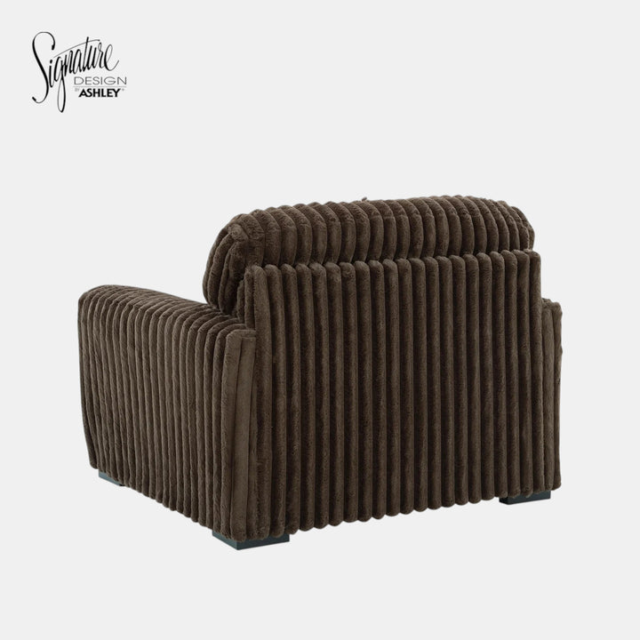 9810423 Midnight-madness Oversized Armchair In Fabric Upholstery - Chocolate | Signature Design By Ashley