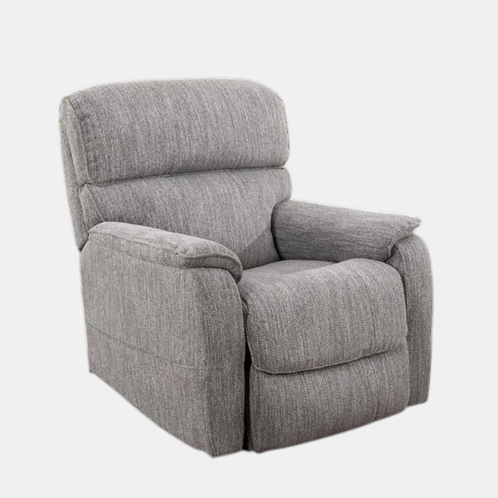 Kyle Grey Power Lift Recliner Chair In Fabric Upholstery - Front View
