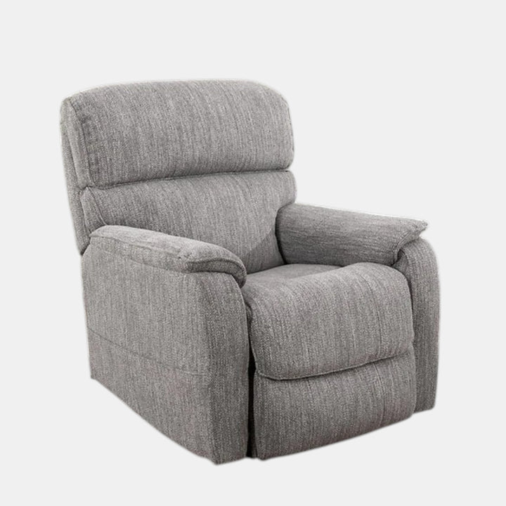 Kyle Grey Power Lift Recliner Chair In Fabric Upholstery - Front View