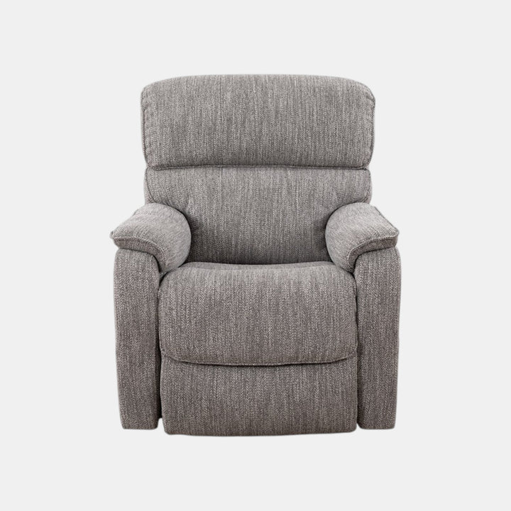 Kyle Grey Power Lift Recliner Chair In Fabric Upholstery - Close-Up Detail