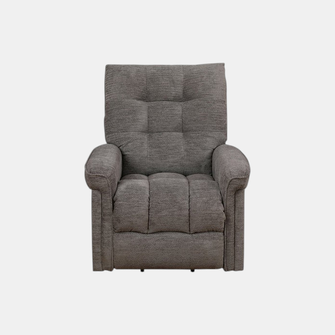 Wesley Grey Power Recliner Chair In Fabric Upholstery - Additional View