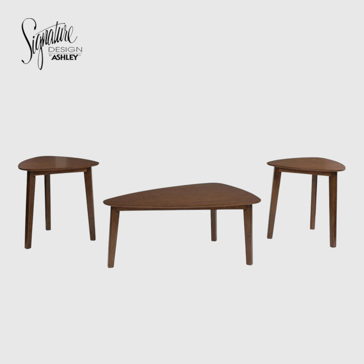 T135-13 Lyncott Occasional Table Set (Set of 3) - Brown | Signature Design By Ashley