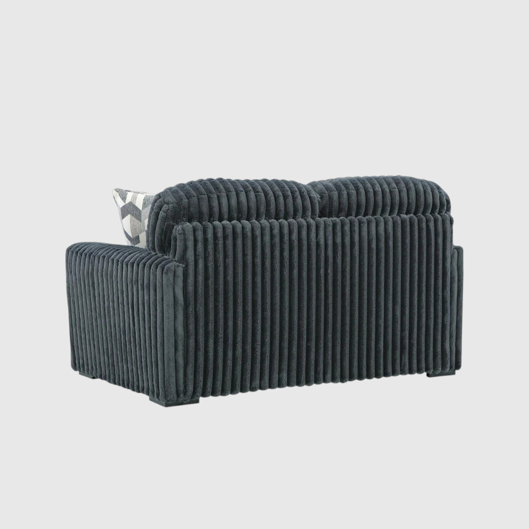 9810535 Midnight-madness Loveseat In Fabric Upholstery - Gunmetal | Signature Design By Ashley