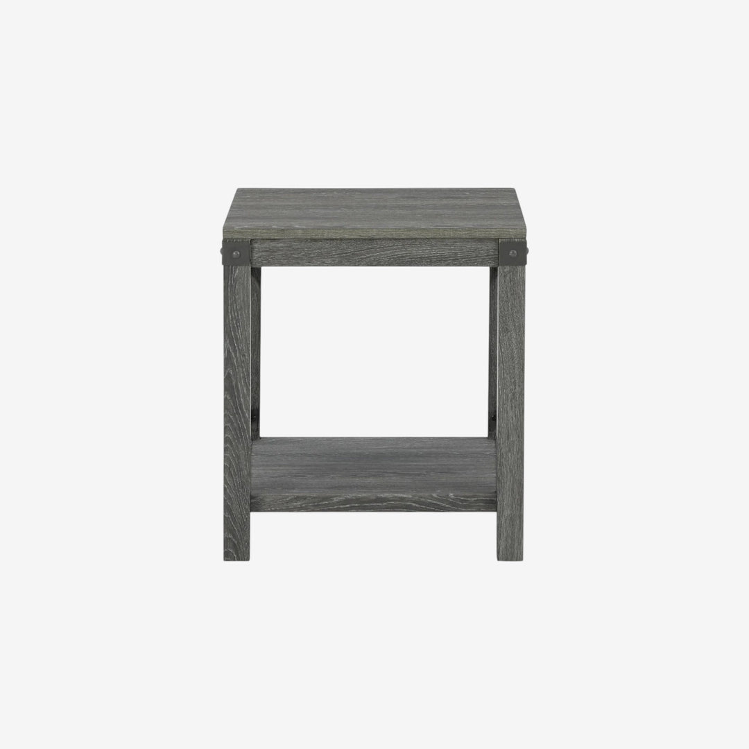 T175-2 Freedan Wooden End Table - Greyish Brown | Signature Design By Ashley