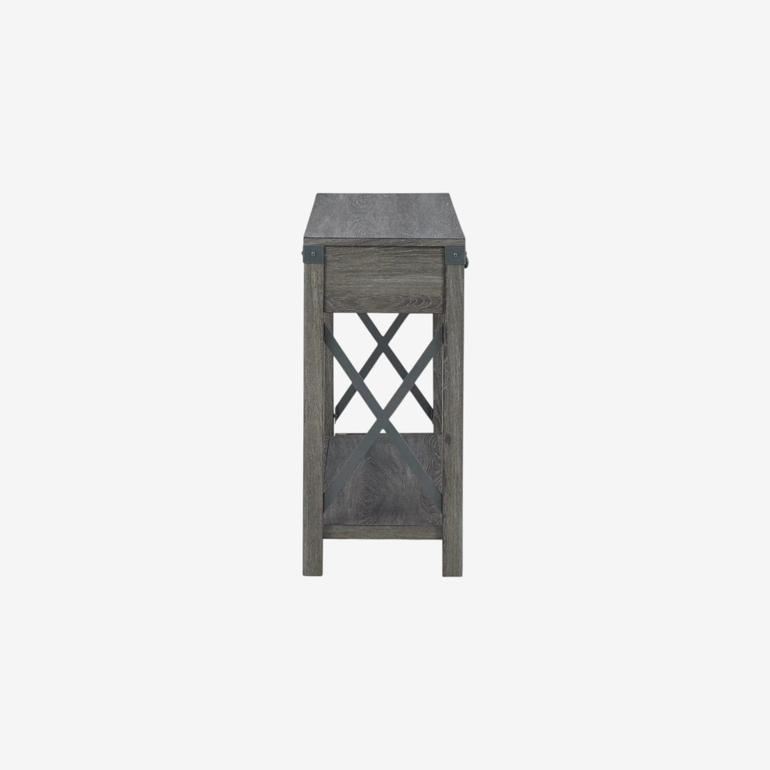 T175-4 Freedan Wooden Sofa/ Console Table - Greyish Brown | Signature Design By Ashley