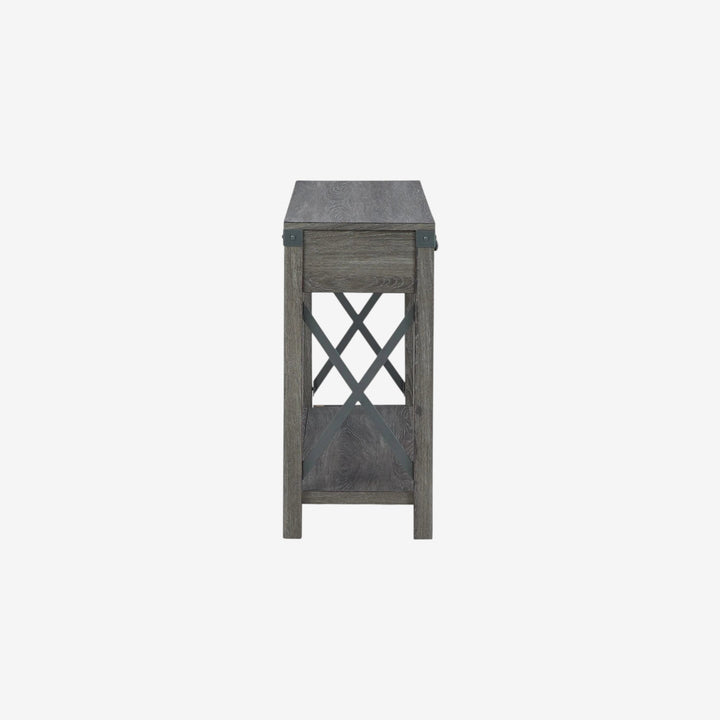 T175-4 Freedan Wooden Sofa/ Console Table - Greyish Brown | Signature Design By Ashley