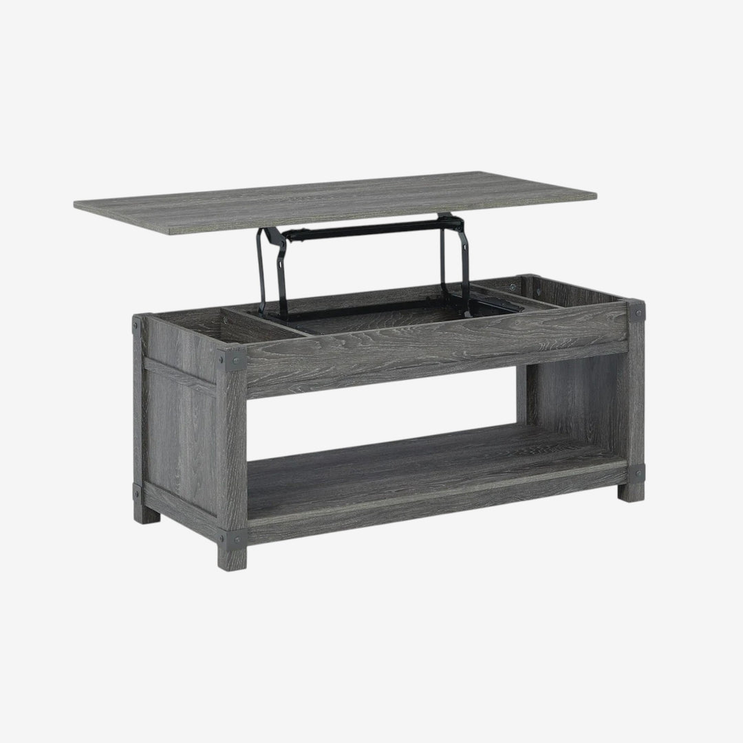 T175-9 Freedan Lift Top Coffee Table With Storage - Greyish Brown | Signature Design By Ashley