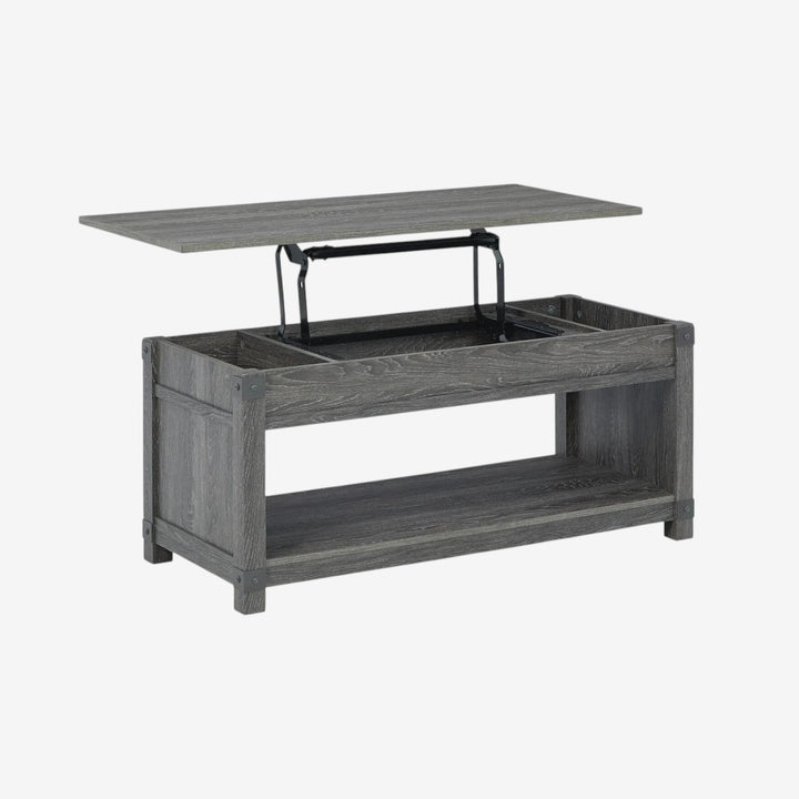 T175-9 Freedan Lift Top Coffee Table With Storage - Greyish Brown | Signature Design By Ashley