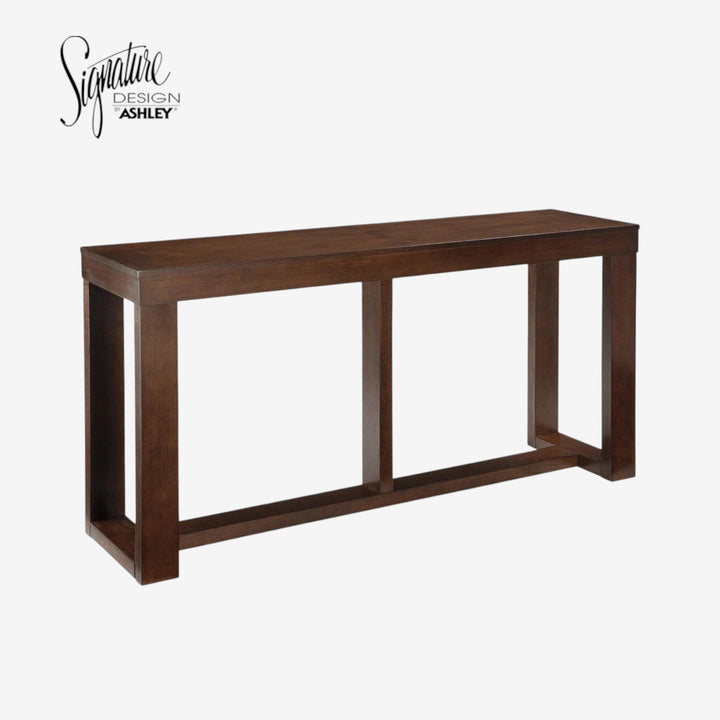 T481-4 Watson Wooden Sofa/ Console Table - Dark Brown | Signature Design By Ashley