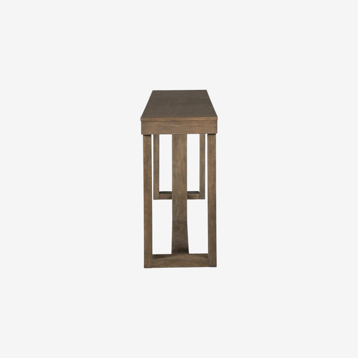 T471-4 Cariton Wooden Sofa/ Console Table - Greyish Brown | Signature Design By Ashley