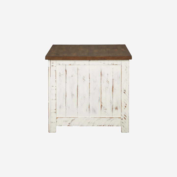 T459-3 Wystfield Wooden End Table - White/ Brown | Signature Design By Ashley